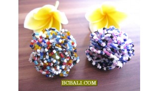 Beaded Finger Rings Flowers Designs